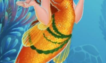 Mermaid looking